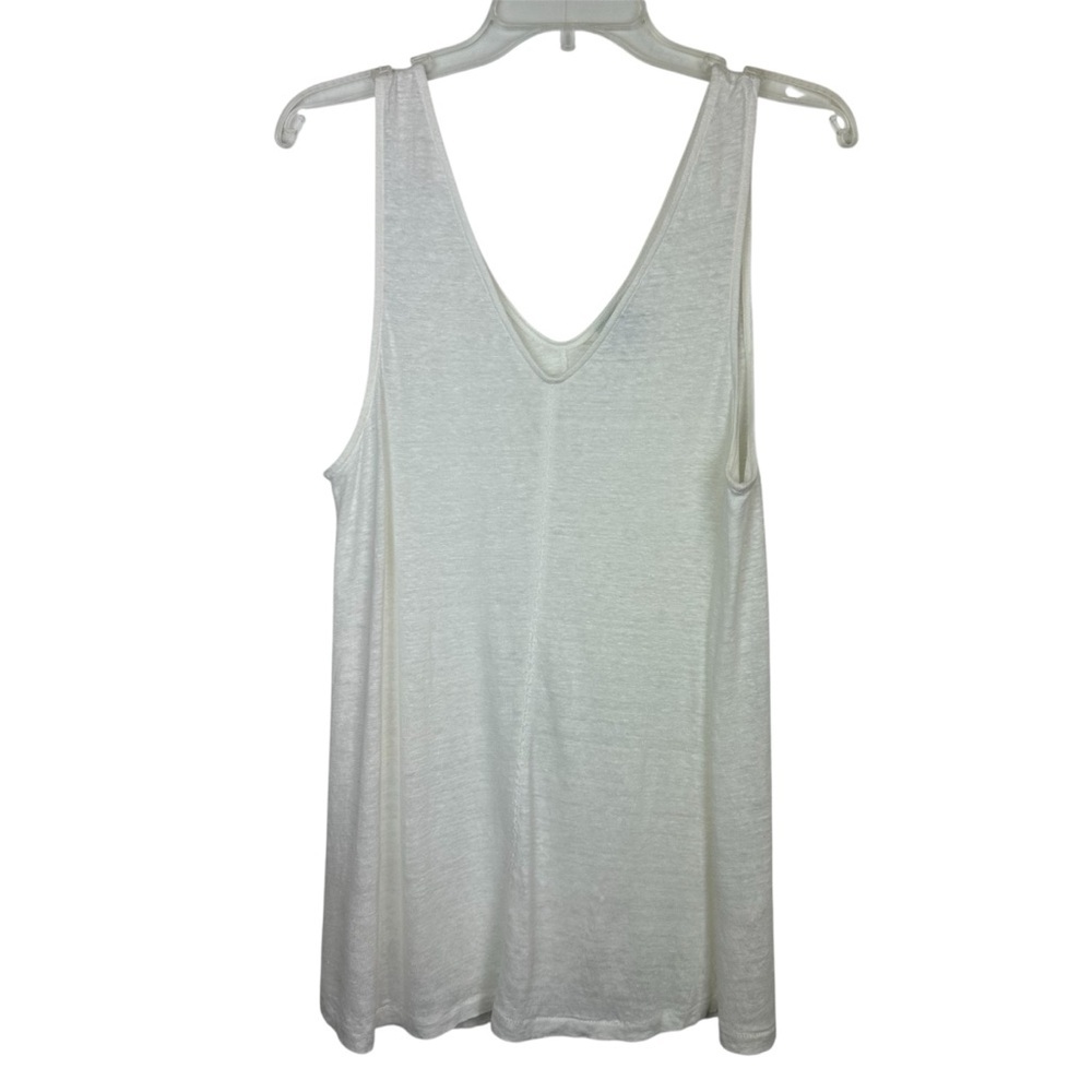 Sundance 100% Linen Long line Tank Top Size S - Picture 7 of 8